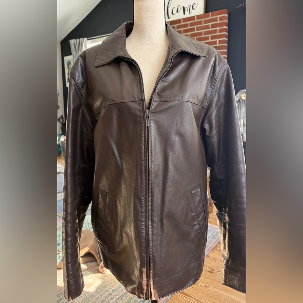 Men's Brown Leather Jacket